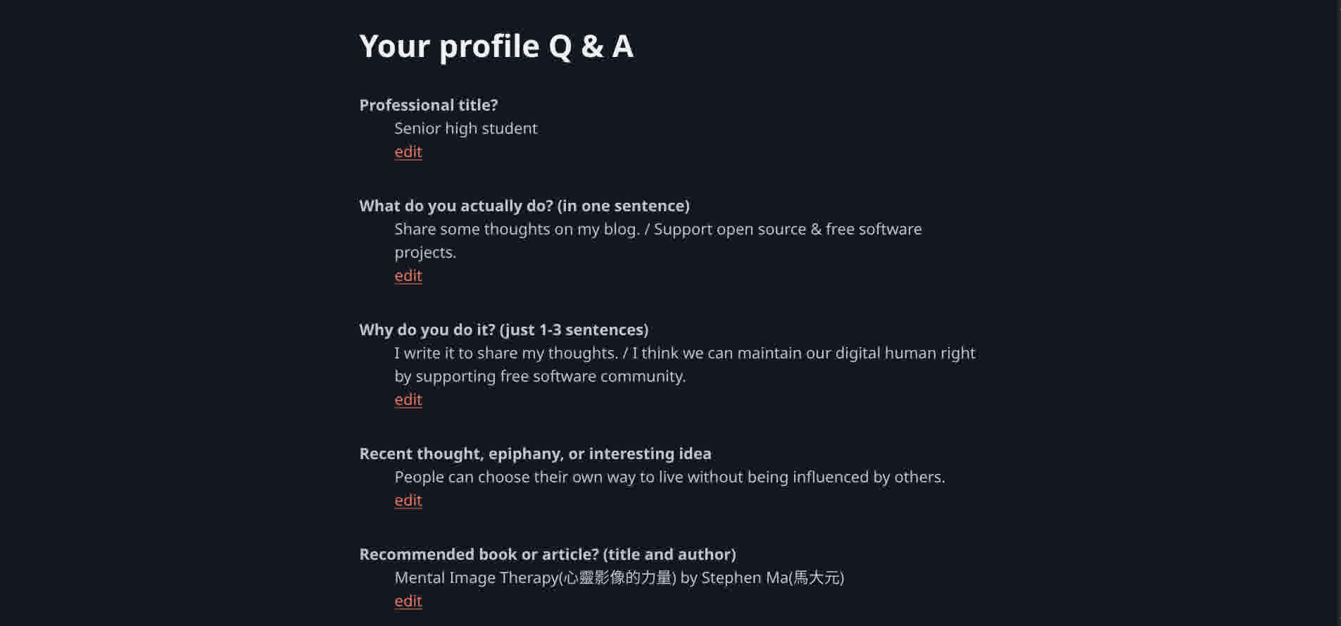 Q & A 預覽